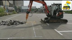 Аренда мини экскаватора с гидромолотом