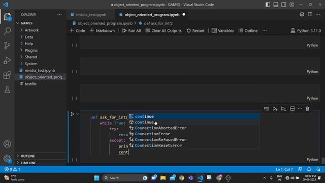 How to check whether the object is Int or Str | Python | Visual Studio | coding_tutorials