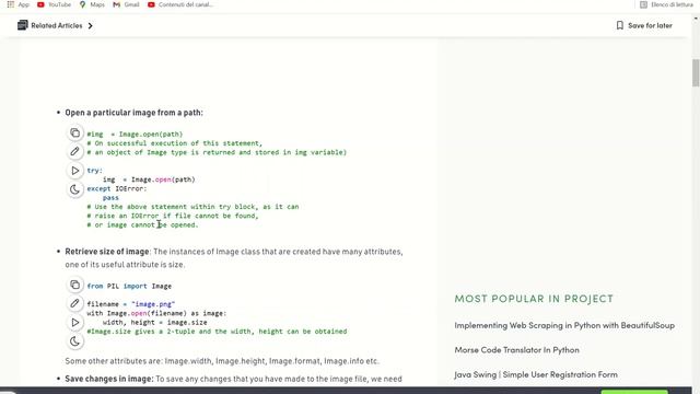 Learning how to rotate an image from Geeks for Geeks | Python