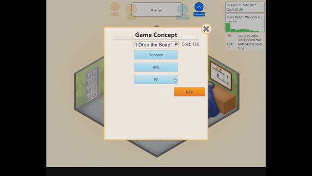 Game Dev Tycoon 1: Don't Drop the Soap! :P смотреть онлайн
