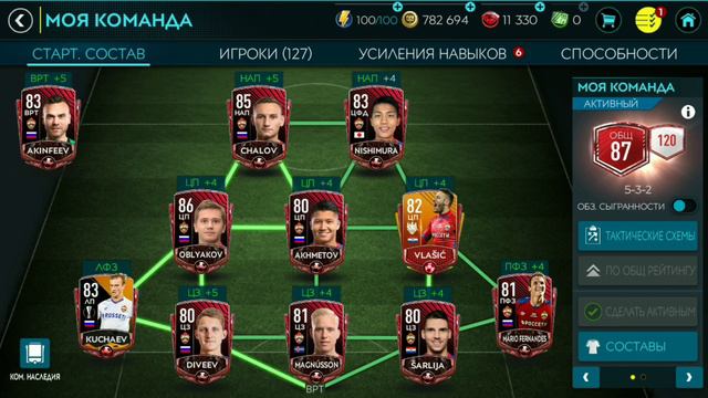 ФИФА 20 мобайл. Наша футбольная лига. Рейтинг 89 сыгранность 140!!! ЧТО! смотреть онлайн