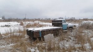 Привёз дрова чурками на юмз-6? с самосвальной полуприцепной телегой птс-4, береза и елка!
