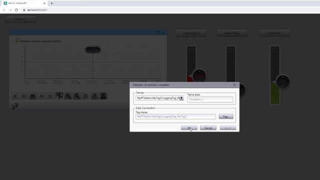 WinCC Unified: Switch Archive Variables And Trend Dynamically On A Trend Control