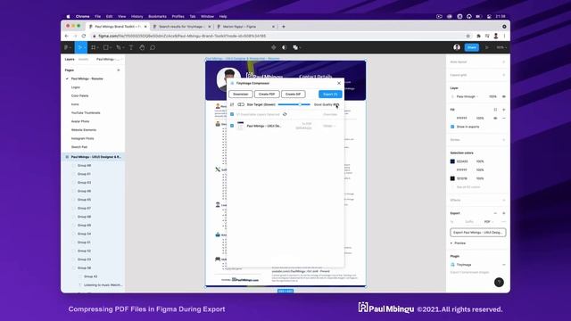 Paul Mbingu - UX Designer & Researcher | Compressing PDF Files in Figma During Export смотреть онлайн