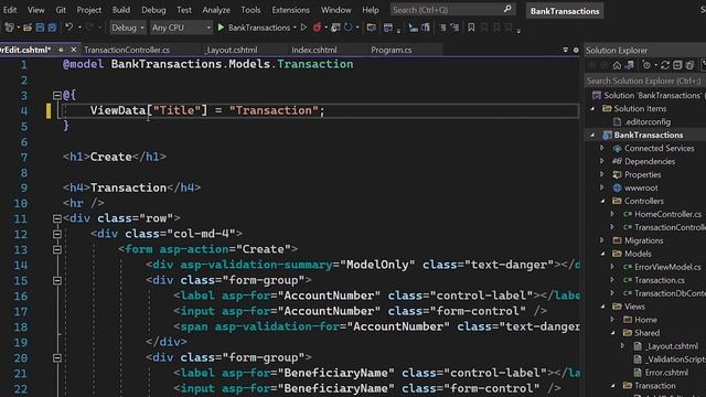 Asp.Net Core MVC CRUD Operations with EF Core