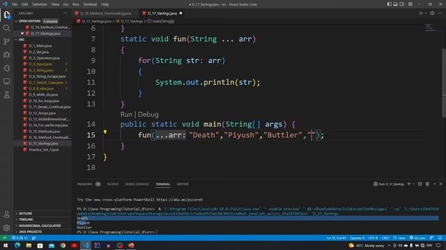 VarArgs ( Pass Infinite arguments in functions ) in JAVA || JAVA Tutorial in Hindi #17 || Death Cod смотреть онлайн