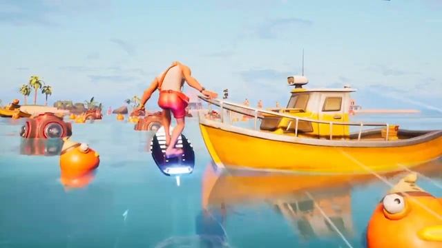 ? vs? Sharks vs Surfers! 4v4 in Fortnite! Surf or Die! смотреть онлайн