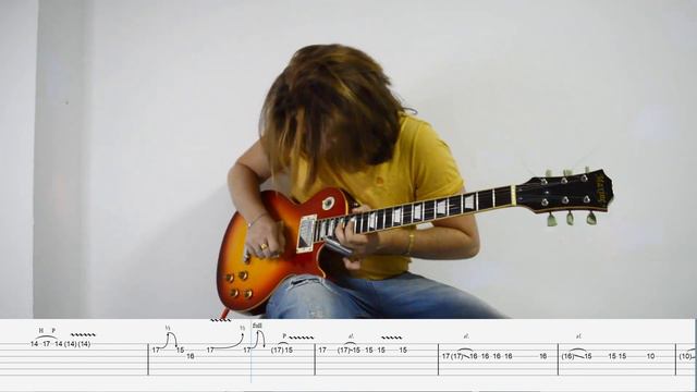Livin' On The Edge - Aerosmith Guitar solo Cover + TAB смотреть онлайн