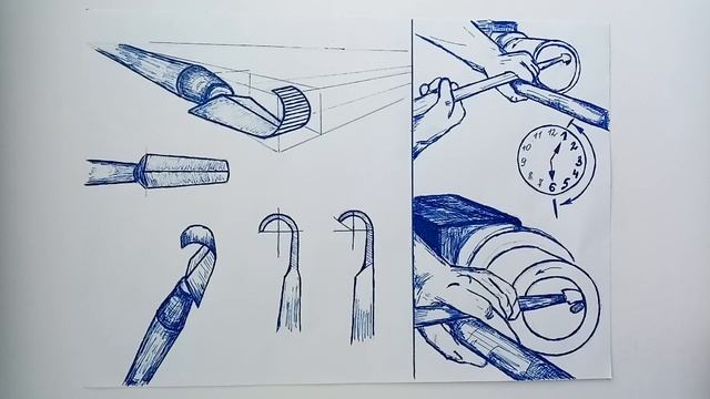 Токарный крючок.Пропорции,форма загиба. смотреть онлайн