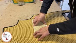 Как установить подпятник на ЕВА (эва) коврик.