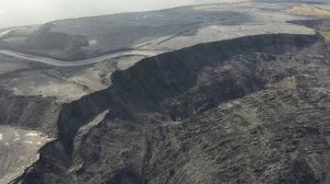 С высоты птичьего полета сняли  огромный сошедший грязевой сель   вблизи села Елбаши от Сибантрацит