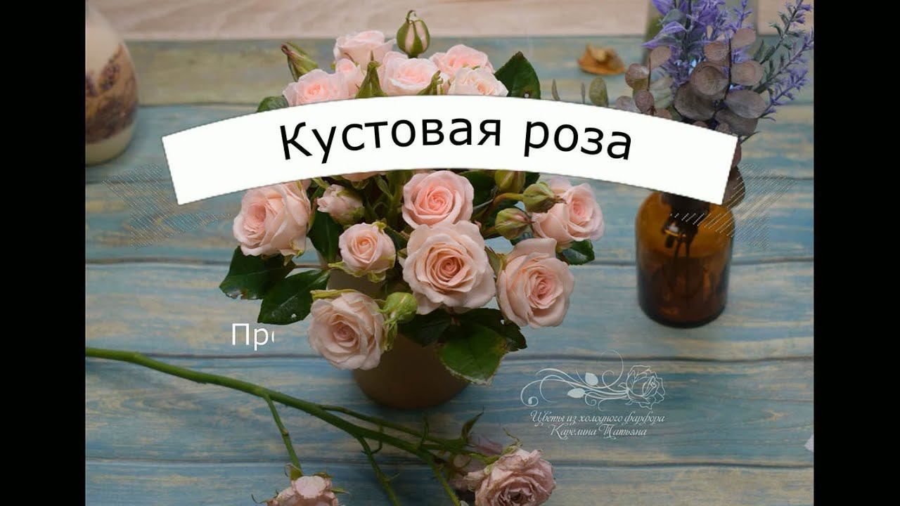 Промо ролик к мастер-классу "Кустовая роза Свит Сара" смотреть онлайн