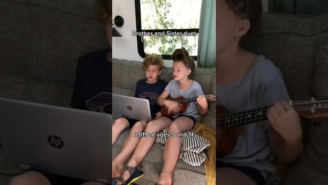 The cutest brother - sister duet ? #shorts   Harry Styles cover