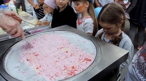 ВЛОГ Едим Жареное Мороженое! Как Делают Жареное Мороженое/ Видео для Детей! Vlog Fried ice cream