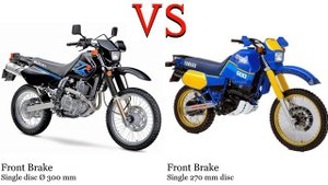 Suzuki DR 650 SE vs Yamaha XT 600 Z Test specification comparison