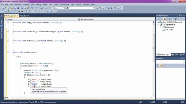 Dynamic Gridview Binding without Database with delete button in asp.net c#