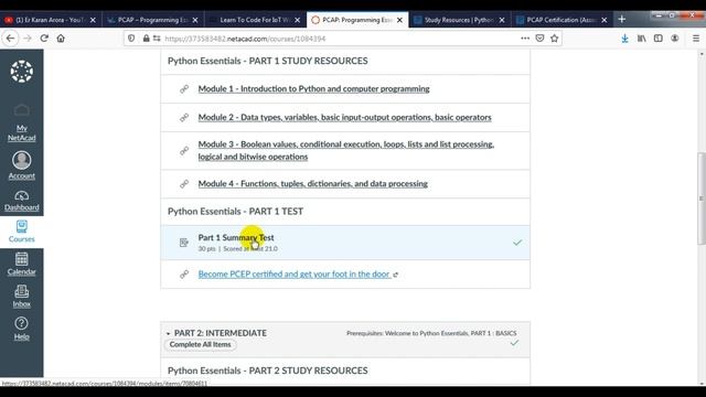 Programming Essentials in Python Certification | PCAP -  Certified Associate in Python Programming