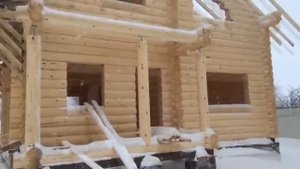 Дом из оцилиндрованного бревна Дом своими руками