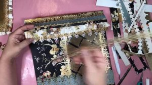 Anna Griffin Scrapbooking Create Event Crop at Home leftover layout Heritage Collection