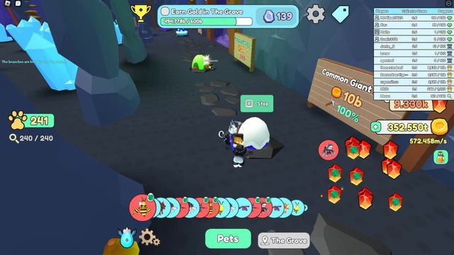 Roblox Collect All Pets | Trying to hatch more giants! (part 5)