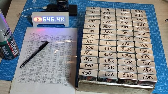 Органайзер для резисторов из старых пачек.... как сделать ящик для сопротивлений?