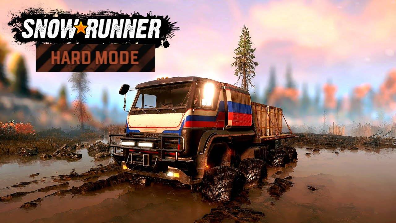 SnowRunner ★ Мэн (США) ★ Ford 750 в ледяном плену, КАМАЗ спешит на помощь ★ режим Хардкор #097