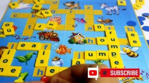 Learn scrabble Game for kids | Playing scrabble juniors with Rhymes | Learn scrabble Game for kids