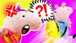 Игрушки Свинка Пеппа на русском языке – Джордж ушёл из дома! Видео для детей