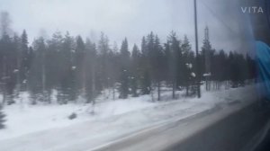 Finland Bus from Rovaniemi Airport to Apukka Resort, Lapland