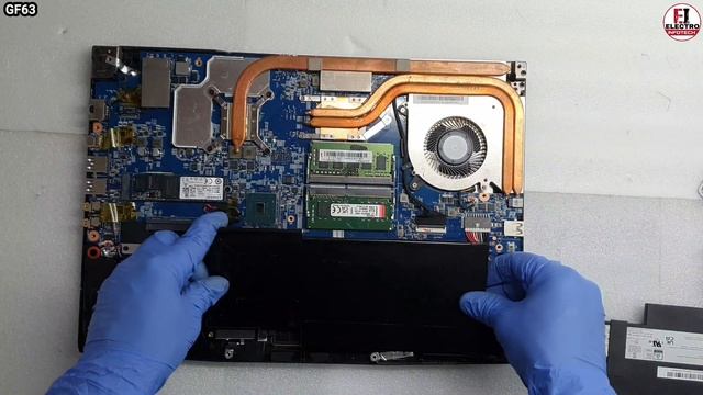 How To Replace Battery MSI GF63 Thin 10UC / Disassembly And Assembly смотреть онлайн