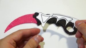 Как сделать керамбит 3d ручкой!