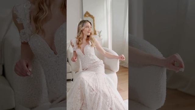 Топ свадебное платье 2023 пудровая рыбка со шлейфом в #vilnius #weddingdress #vestuves #gownstyle