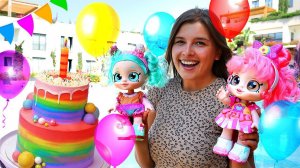 Куклы празднуют День Рождения! Красивые куклы в новом Видео для девочек - Ох уж эти куклы