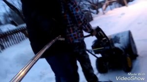 ?Снегоуборщик с прицепом!!! Было прикольно.?