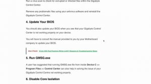 How to Fix Gigabyte Control Center Not Working