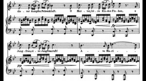 Ave Maria (F. Schubert) Score Animation