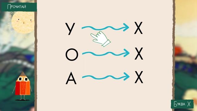 Урок 6 — Звук и Буква Х Чтение АХ УХ ОХ смотреть онлайн
