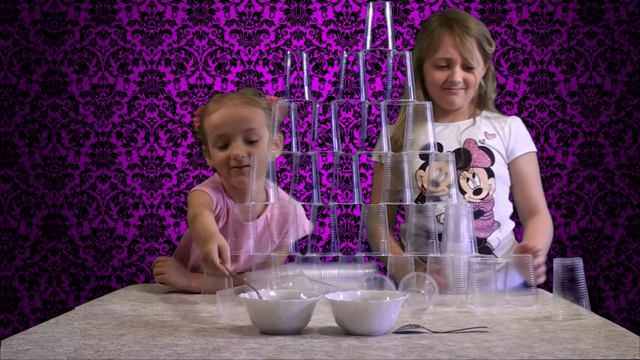 Challenge cups! Челлендж Стаканчики. Рушим царство стаканчиков))) смотреть онлайн