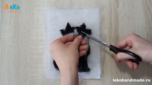 Картина из шерсти/ Как нарисовать кота шерстью/ Шерстяная акварель смотреть онлайн