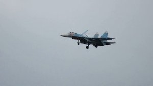 Су-27 посадка на аэродром Чкаловск, Калининград