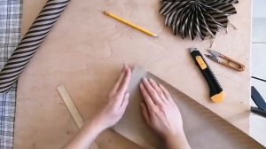 DIY_ снежинка из крафта_ Новогодний декор_ new year's decorations