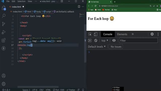 Array forEach in JavaScript || JS Tutorial for Beginners in 2022