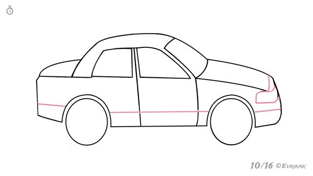 Как нарисовать полицейскую машину: инструкция от EvriKak смотреть онлайн