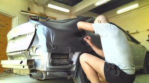 Оклейка автовинила в серый антрацит subaru legacy , Автовинил Евпатория Оклейка авто