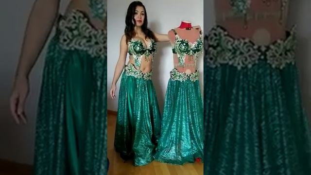 Harem-style Green Bellydance costum by Atelier Pokrovska
