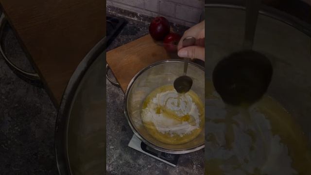 Бананово-яблочный ПП пирог.