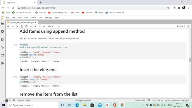 List Data type in python