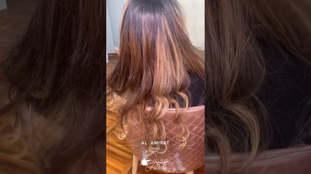 تركيب استكر  شعر في مركز  #فوشيه_للتجميل #hairsticker by #fuchsia_beauty