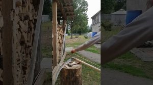 Как я прилаживаю косу на деревянное косовище.