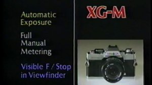 Minolta X-700 and XG-1 TV Commercial Shutan Camera 1982